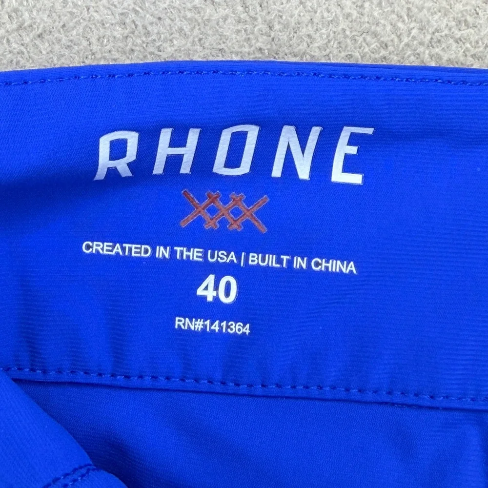 RHONE‎ Mens Size 40 Blue Swim Trunks Shorts Board Shorts Fall 2019 Style 100135